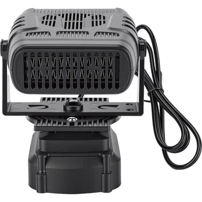 Chauffage d'appoint sans fil compatible avec les batteries Makita BL1830 BL1850 BL1840 2 vitesses Silencieux Réglable Petit Chauffage Ventilateur gray