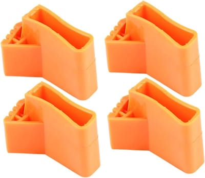 Laddervoetjes - Ladderbeschermers Rubber - Stabiel Werken - Antislip Veiligheid - 9 x 6.5 x 6 cm - Oranje