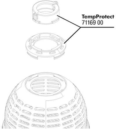 JBL TempProtect II Houder-set voor Light beschermkorf rond terrariumlampen