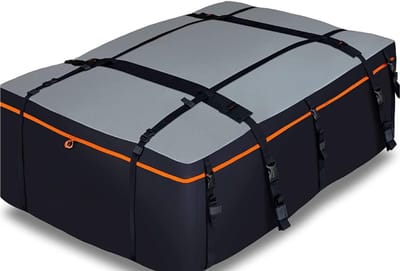 Famanu - Militaire daktas XXL 23 kubieke voet, waterdicht, met 4 deurhaken, ritssluiting en extra riem – Zwart