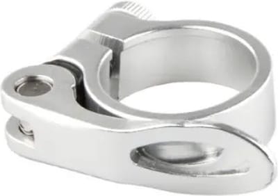 Zadelpenklem Clampy-QR 31,8 mm aluminium zilver