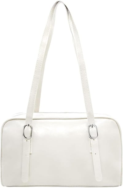 Trendy Vegan Leren Schoudertas voor Vrouwen - Kleine Hobo Clutch met Verstelbare Schouderband en Handtas voor Dagelijks Gebruik