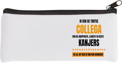 Akyol - trotse collega Etui - Collega - een collega - werk - afscheidscadeau - verjaardagscadeau - kado - 20 bij 9 cm