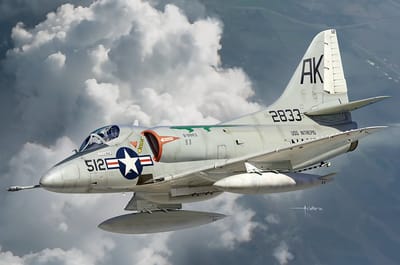 HobbyBoss Modelbouwpakket Militaire voertuigen - 81790 Douglas A-4B Skyhawk - Amerikaanse Straaljager Plastic - 1:48 - Modelbouw