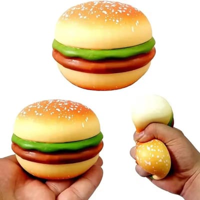 TPR Stressverlichtende Speeltjes Release Decompressie Knijpen Simulatie Cola Frietjes Hamburgers Langzame Terugslag Verjaardagscadeau beige