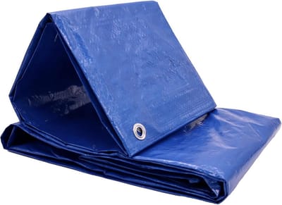 Robuust Afdekzeil Blauw 3x4m - Waterdicht en UV-Bestendig Zeil voor Buitenbescherming