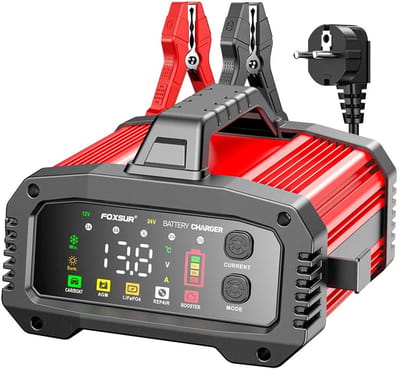 Benelux Select Acculader – Acculader Auto – Accu Lader – Breed Inzetbaar – Flexibele Laadstroom – 25A - 21,6 × 12,5 × 19,2 cm