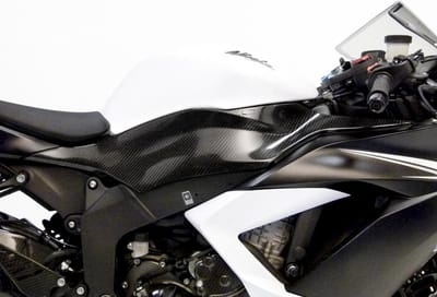 Cache latéraux de réservoir carbone Leovince pour moto Kawasaki 636 Zx-6 R Ninja 2013