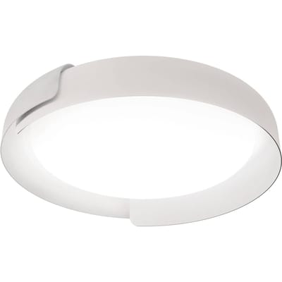 kdln LED plafondlamp Dala, wit/wit, Ø 87 cm, dimbaar