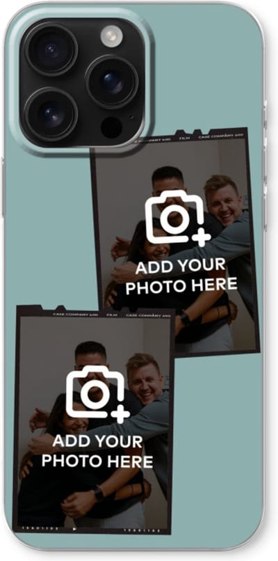 Gepersonaliseerd - Case Company® - Hoesje geschikt voor iPhone 16 Pro Max hoesje - Polaroid Zwart - Soft Cover Telefoonhoesje - Bescherming aan alle Kanten en Schermrand