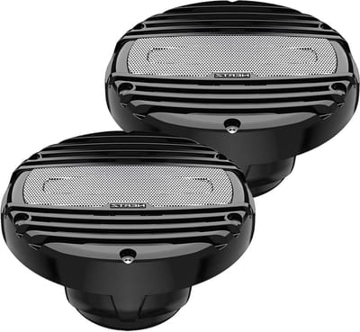 Maritieme Luidsprekers - Waterdichte Speakers - Muziek Luisteren Buiten - Geïntegreerde RGB LED - 6.5 Inch - Zwart