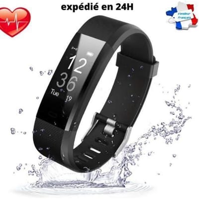 Smartwatch - SPORTSHOP - Waterdicht 10 Atm - GPS - Hartslagmeter - Stappenteller zwart