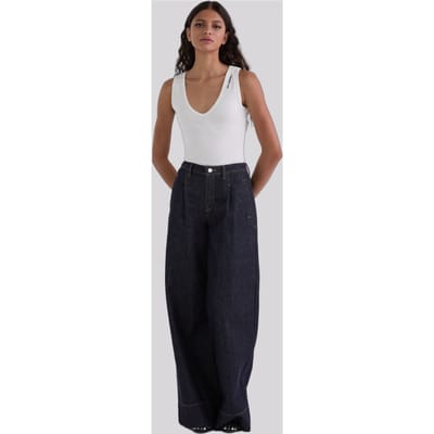 Karl Lagerfeld Fashion Wide Leg Denim Dark Blue Taglia: W25 | Pantaloni Outlet | Donna | Blu