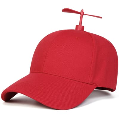 Unisex Windmolen Baseballpetten Lente En Herfst Buiten Verstelbare Casual Petten Zonbescherming Pet Sportpet rood