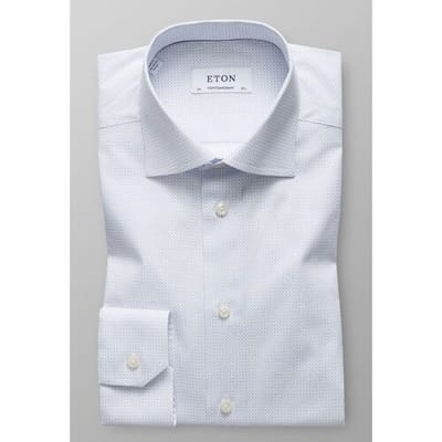 Eton Overhemd Micro Pattern Shirt Licht Blauw / male