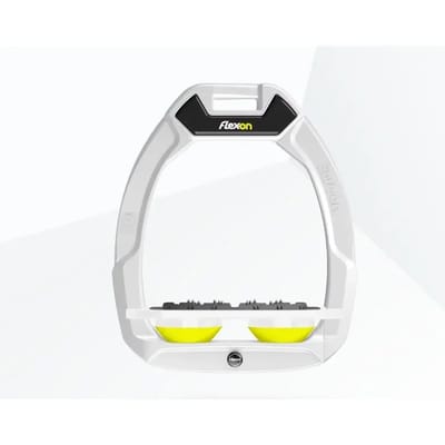 Veiligheidsschoenen voor paardrijden Plat Ultra Grip Wit/Wit/Geel Flex-On Safe-On