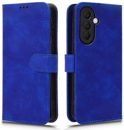 Coverup Hoesje - Geschikt voor Samsung Galaxy A27 Hoesje - Coverup Book Case - Blauw