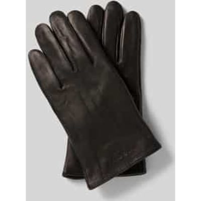 Handschoenen met labeldetail