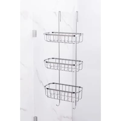Aquavive Doucherek - 3-laags - Vrij Hangend - Verchroomd - 24x61x12,5cm