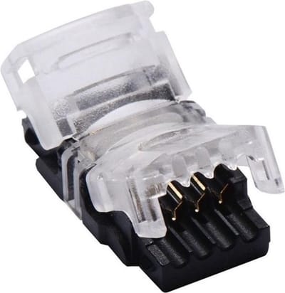 RGB Ledstrip naar kabel Connector 10mm - 4-aderig