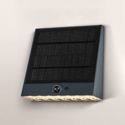 OSRAM Endura Style Solar LED wandlamp Fin, 10,2W, 3000K warm wit, 890 lm, PIR-sensor, IP54, batterijduur van 18 dagen