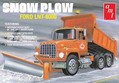 AMT Modelbouwpakket Auto - 1178 Ford LNT-8000 Snow Plow Dump Truck Plastic - 1:25 - Modelbouw