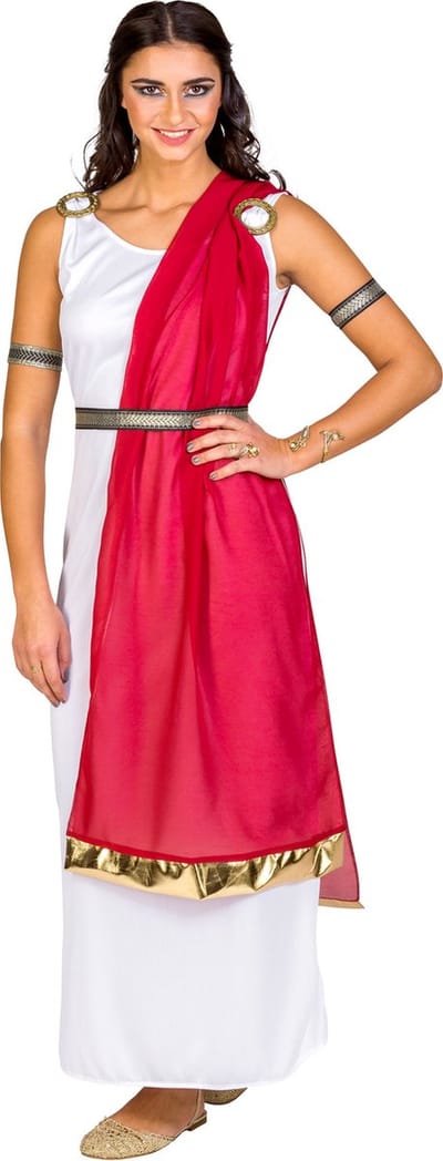 dressforfun - Vrouwenkostuum Romeinse Calpurnia L - verkleedkleding kostuum halloween verkleden feestkleding carnavalskleding carnaval feestkledij partykleding - 300204