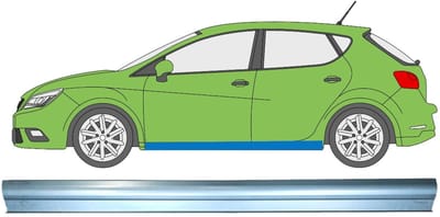 Reparatie dorpel voor Seat Ibiza 2008-2017 / Links