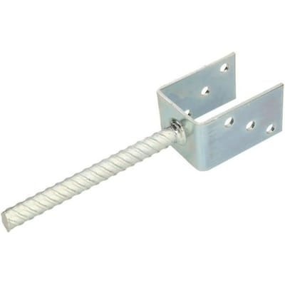 KOTARBAU® Paalhouder Beton, Verzinkt Staal, 71 mm, Zilver, Paaldrager in Beton Storten, Betonanker voor Houten Palen, Paalhouder Schutting Beton