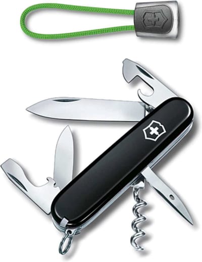 Victorinox Swiss Army Spartan Multitool+lanyard 12Functies Zwart/groen