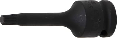 BGS Kracht dopsleutelbit - lengte 75 mm - 1/2 - veeltand (voor XZN) M8