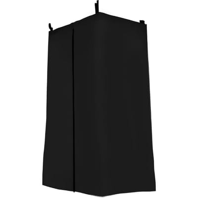 Rideau de Bateau Tissu Oxford Anti-Soleil Portable Suspendu Cabine d'Essayage avec Sac de Rangement pour Bateaux Pontons black