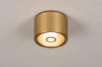 Lumidora Plafondlamp 74282 - Plafonniere - VITI - G9 - Goud - Messing (kleur) - Metaal - Buitenlamp - Badkamerlamp - IP44 - ⌀ 12 cm