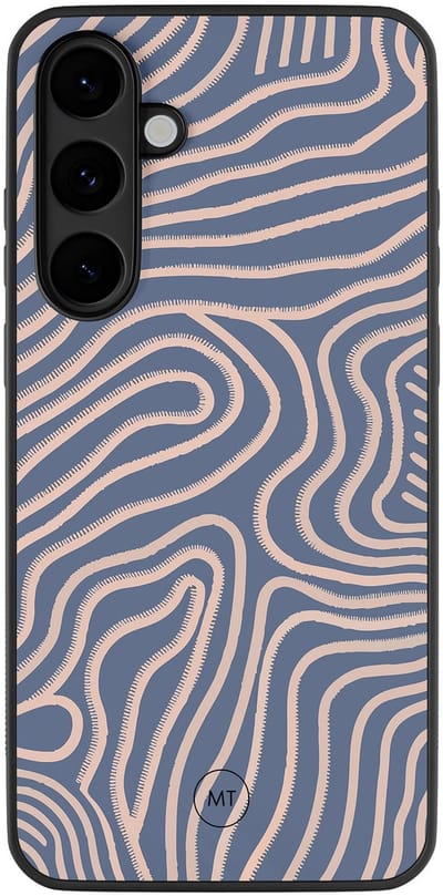 Hoesje geschikt voor Samsung Galaxy S25 FE - Flowing lines - TPU Hard Case Backcover - Multi - Mooie Telefoonhoesjes