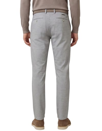 Alberto katoenen broek grijs