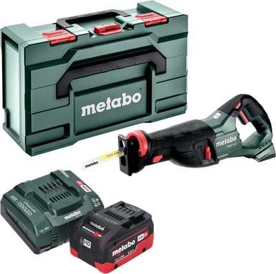 Metabo SSEP 18 LT accu-reciprozaag 18 V 32 mm + 1x LiHD accu 5,5 Ah + oplader + Metabox