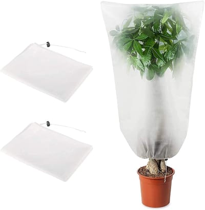 Dailygoods- Plantenhoes 100x150 cm - Vorstbescherming - Anti-vries - Herbruikbare Hoes - Ademend Materiaal - Trekkoord