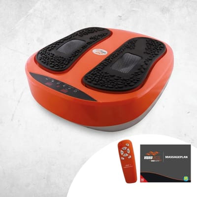 VibroLegs Voetmassageapparaat - Oscillatie & Acupressuur - Afneembare Siliconen Pads - Inclusief Afstandsbediening