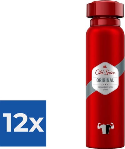 Old Spice Original Spray - 150 ml - 1 stuk Deodorant - Voordeelverpakking 12 stuks
