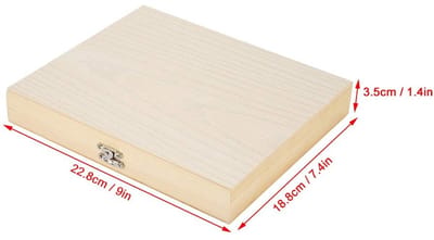 Allecto - Houten opbergdoos voor microscoopglaasjes - Duurzame opslag - Compact formaat - Ideaal voor laboratoria - Handige koffer voor objectglaa