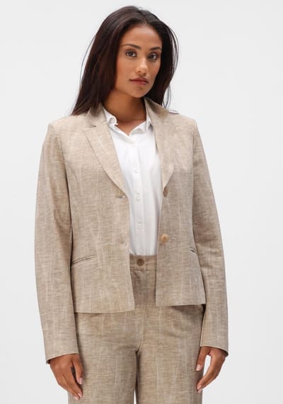JAPAN TKY Shoji Dessin R Blazers Dames - Zand - Maat M