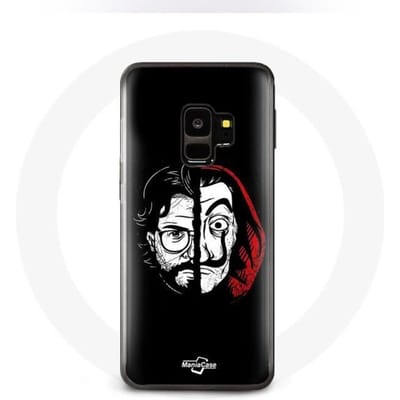 Coque pour Samsung S9 plus La casa de papel El Profesor Masque Split