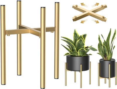 Unyqoos ® Verstelbare Metalen Plantenstandaard Voor Diverse Bloempotten Van 21-30 cm Binnen En Buiten