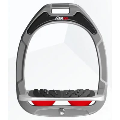Ingezette Grip Steiger Aluminium/Grijs/Rood Flex-On Green Composite