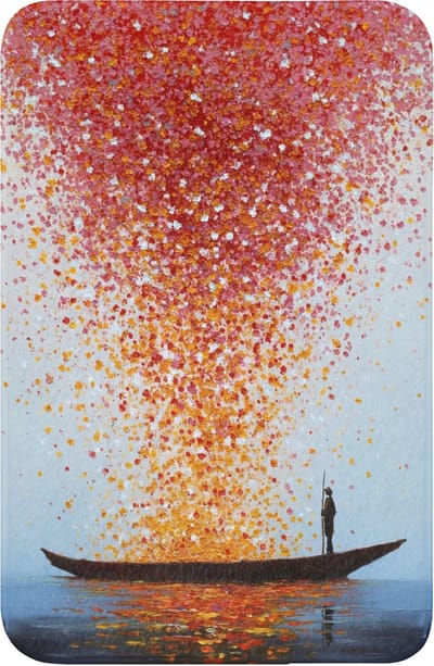 WC mat 40x60 cm - Antislip - Wolk - Confetti - Boot - Wateroppervlakte - Toiletmat - Vloermat - Douchemat - Toilet tapijt - Toiletmatten