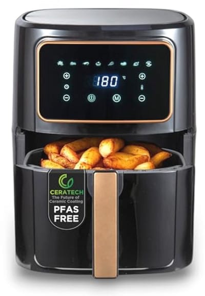 Hot Air Fryer 1800 W - 6.9 L met 8 Kookprogramma's - Keramische Coating - Instelbare Temperatuur 80-200 °C