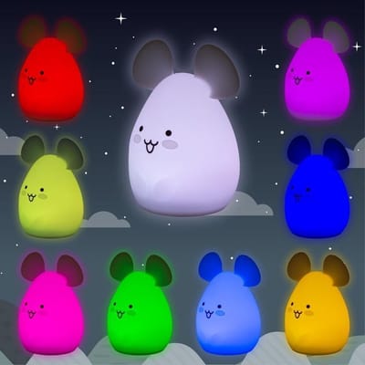 Simply for kids Nachtlamp Muis | Met oplaadkabel & afstandsbediening