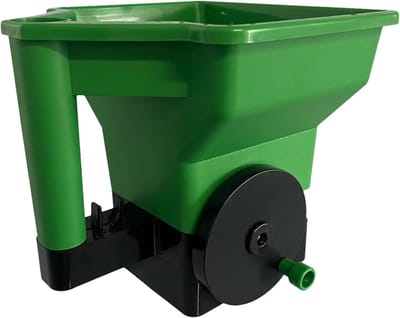 Handstrooier - Tuinstrooier - Zaaien en bemesten - Crankbediening - 29.5 cm - Grijs
