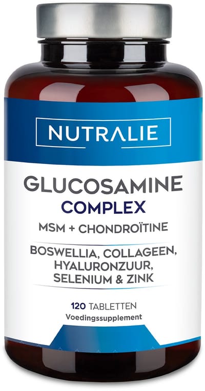 Glucosamine Chondroitine MSM Complex - Incl. Collageen & Zink - Botten & Gewrichten Supplementen - Met Hyaluronzuur, Boswelia, Selenium - 120 Capsules - Nutralie