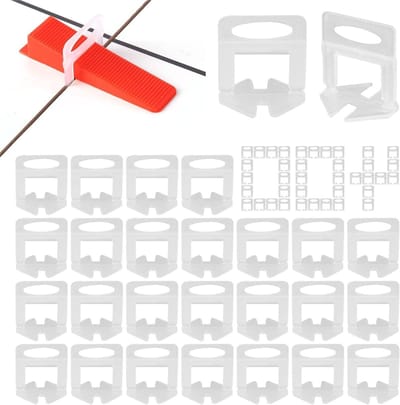 Tegel Lussen - Nivelleringssysteem - Tegels Leggen - Efficiënte Positionering - 400 Stuks 2 mm - Transparant